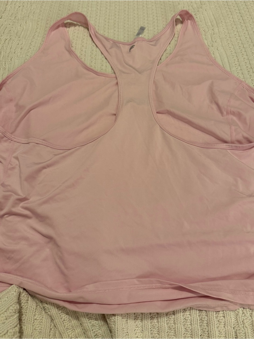 Fabletics Light Pink Racerback Tank Top - Picture 5 of 5